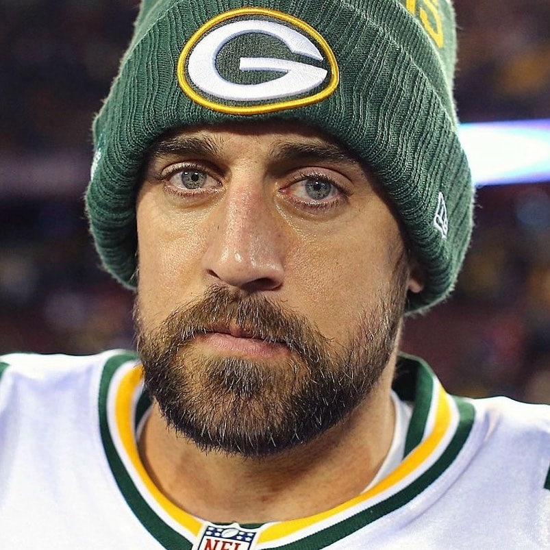 NFL Player Aaron Rodgers With Beard