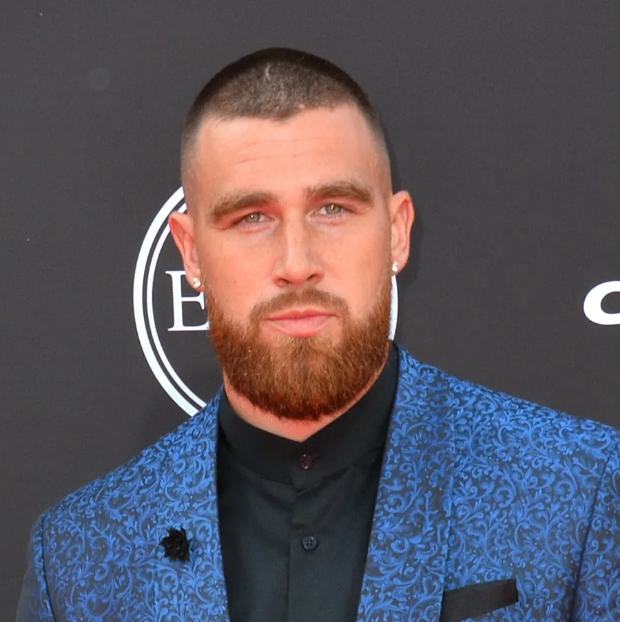 NFL Player Travis Kelce With Beard