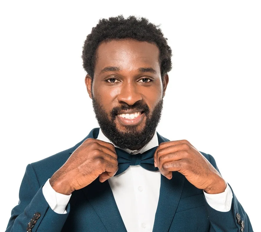 beard style for black men in wedding