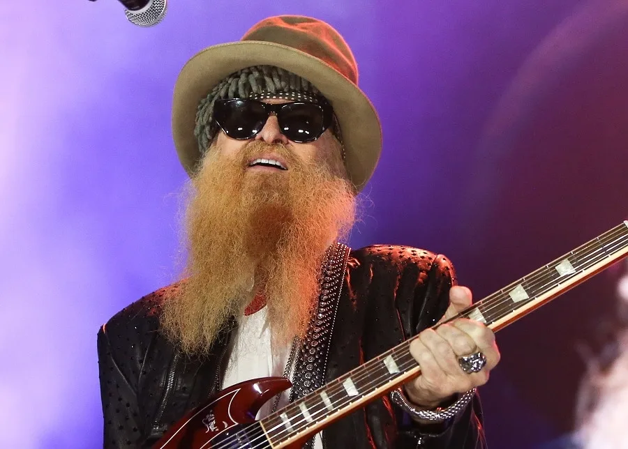 billy gibbons long blonde beard style