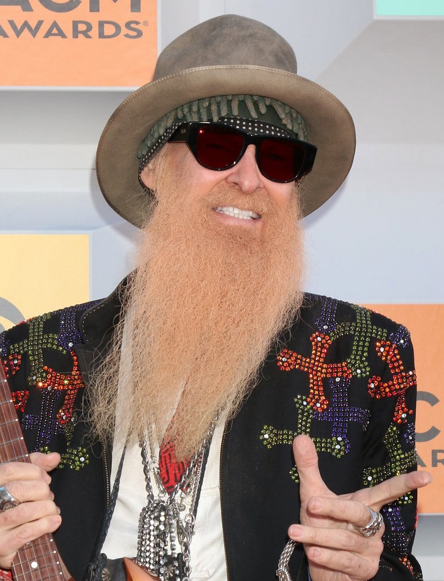 billy gibbons with thick blonde beard