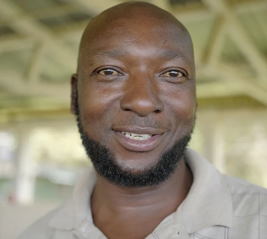 black men beard without mustache