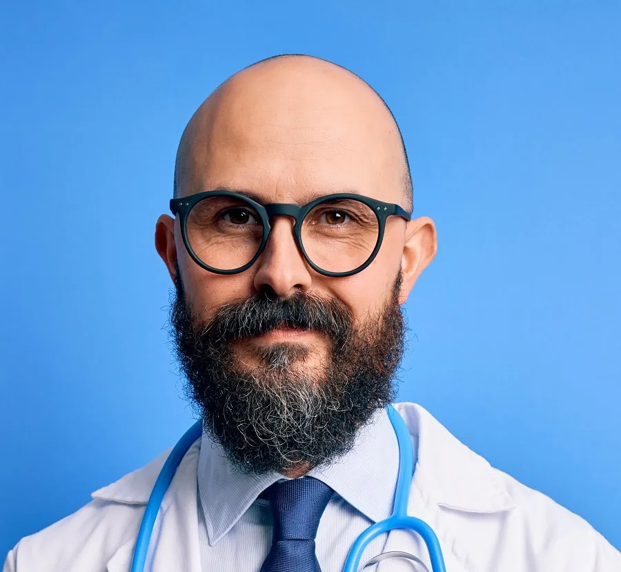 man with beard and glasses