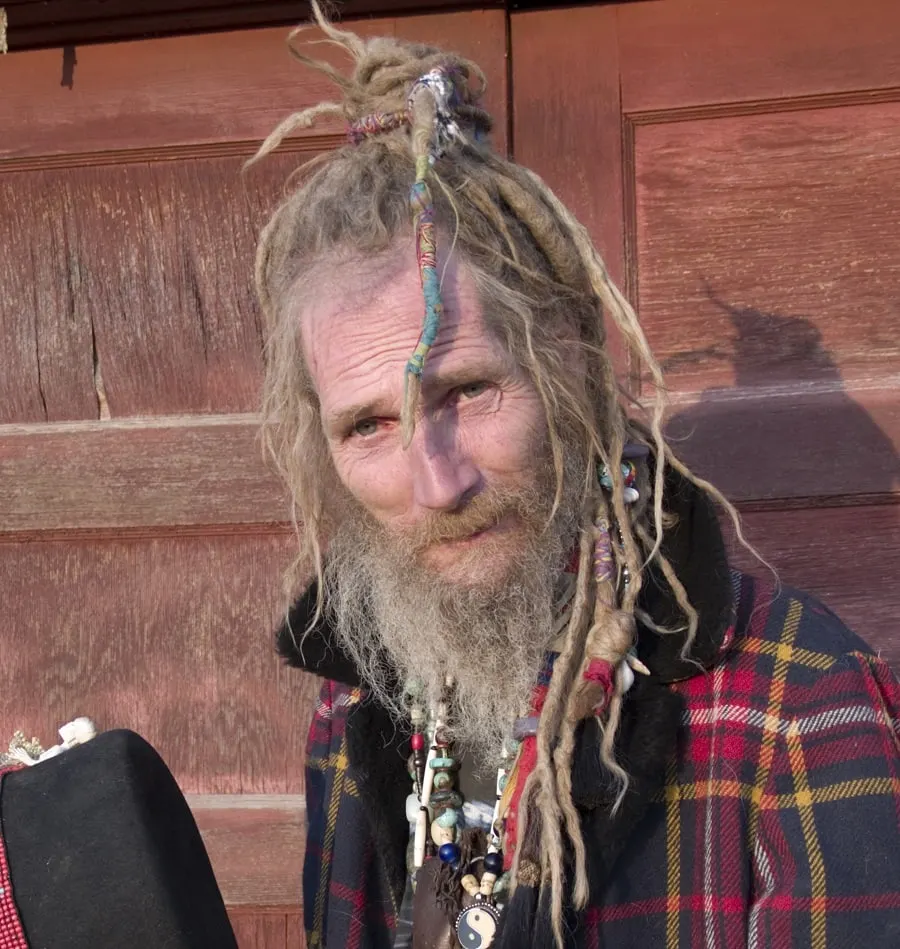 dreadlocks for older men with beard