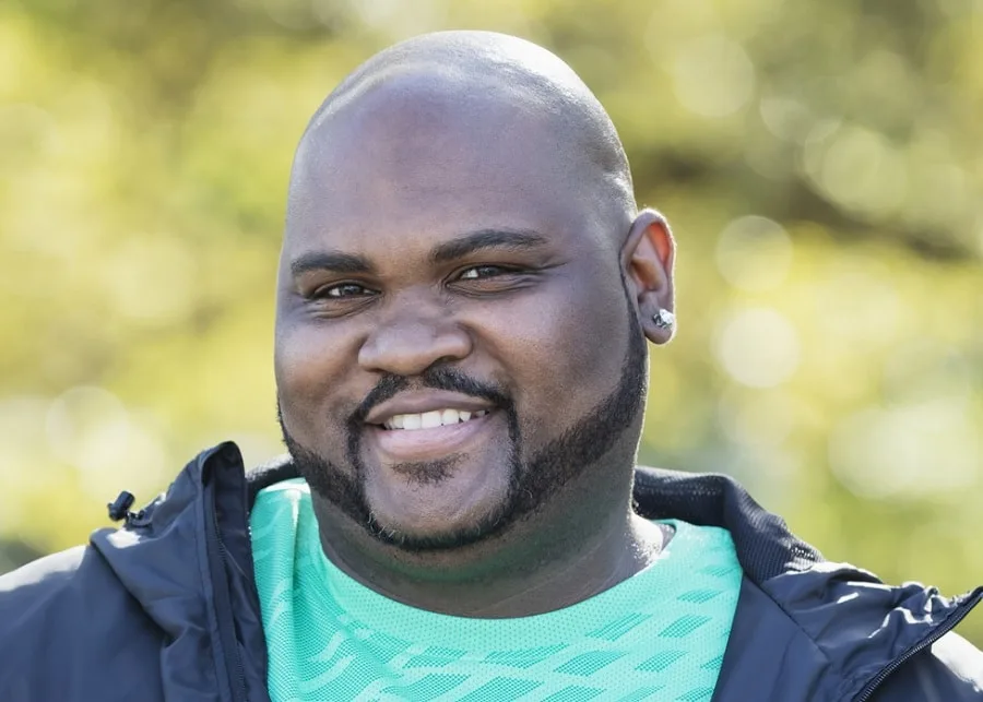 fat black guy with beard