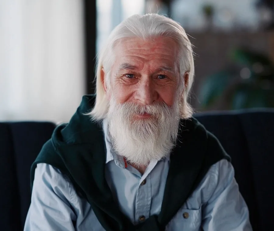 full beard style for older men