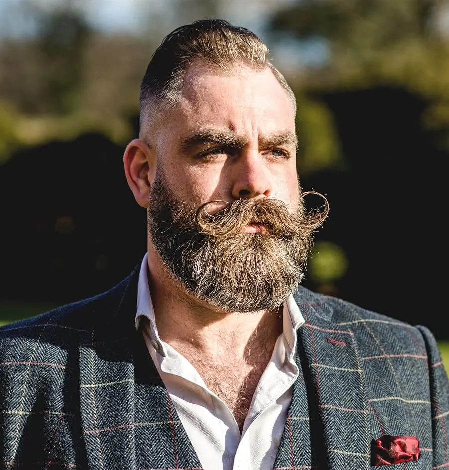 full beard style for wedding