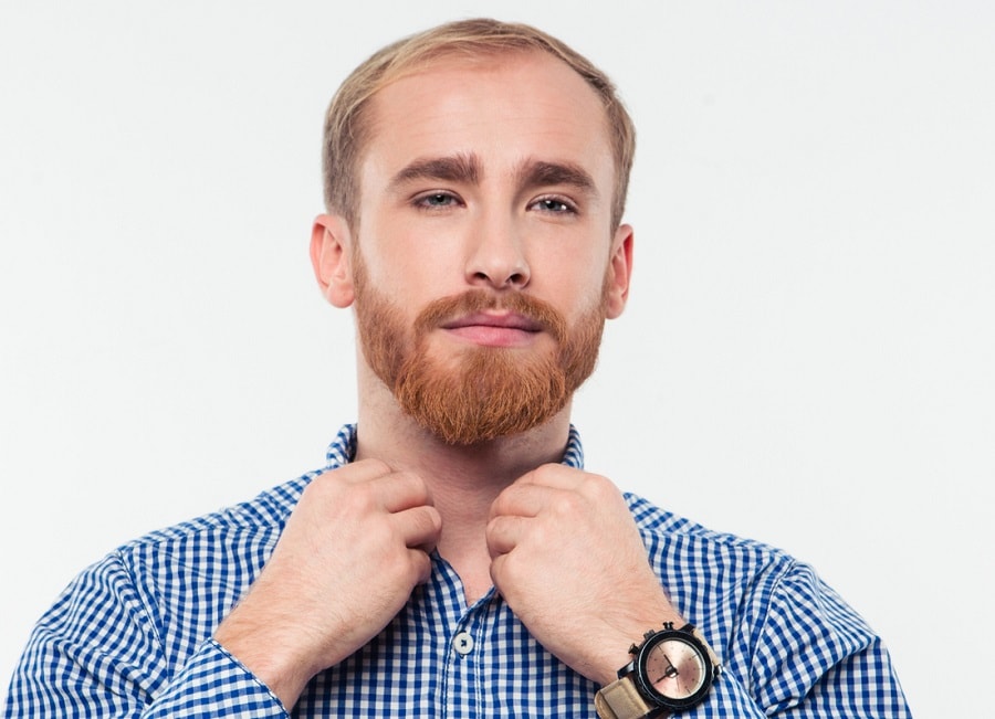ginger beard for triangle face