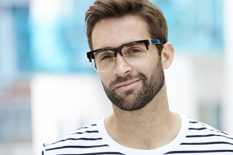 glasses with beard