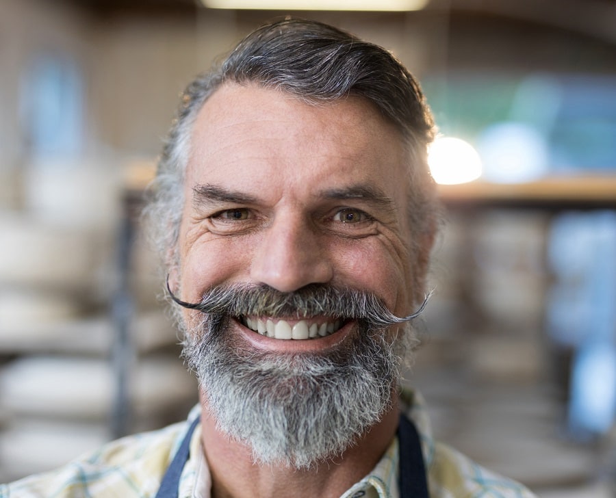 10 Handlebar Mustache with Beard Styles to Amp Up Your Look