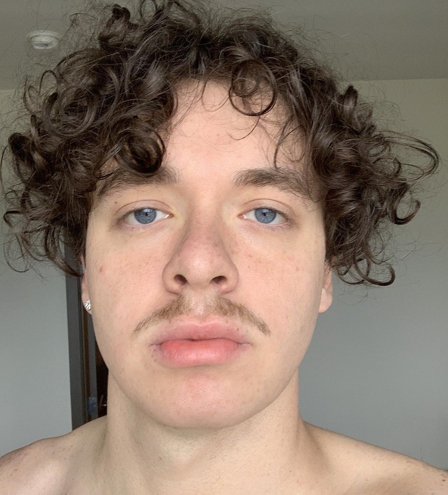 jack harlow's mustache without a beard