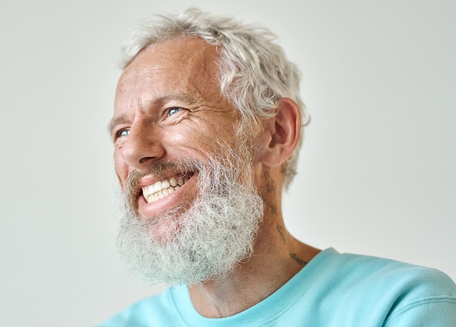older guy with short grey hair and beard