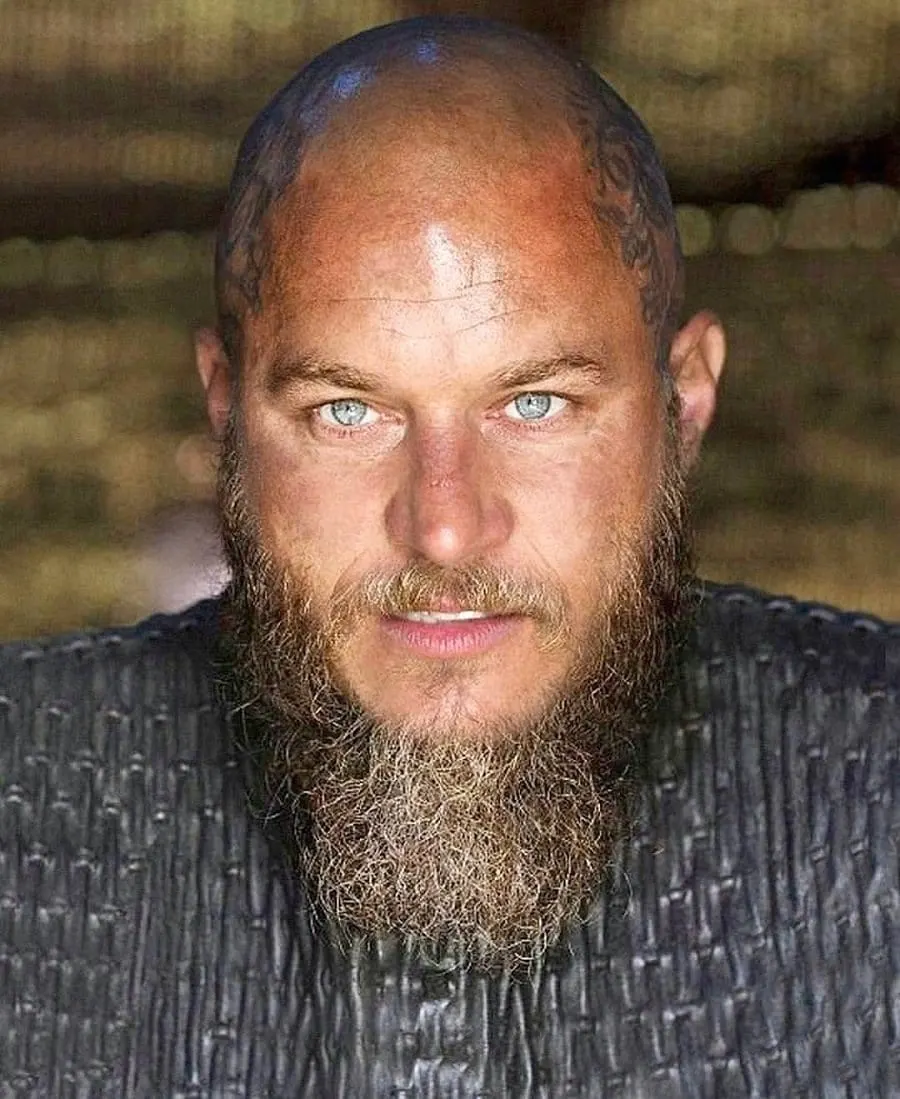 ragnar beard with shaved head