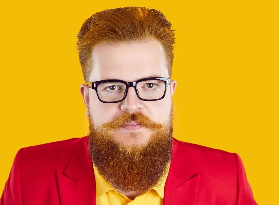 red bushy beard for fat guys