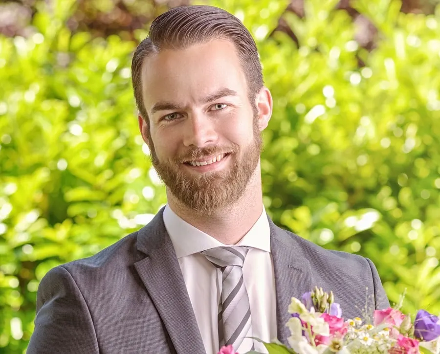 short beard style for wedding