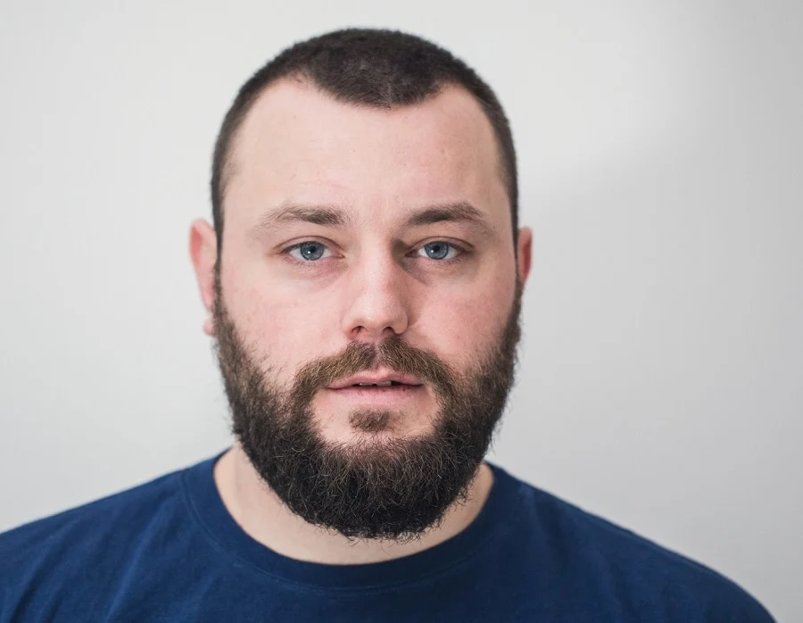 short full beard for round face