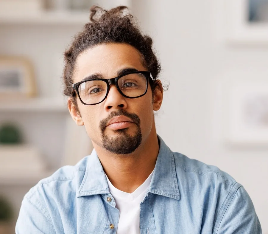 spanish beard for men with glasses
