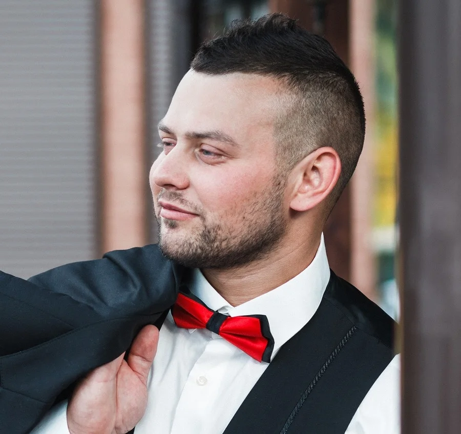 stubble beard style for wedding