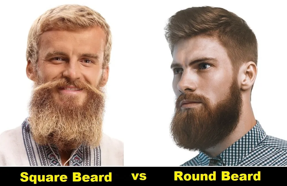 square beard style vs round beard style