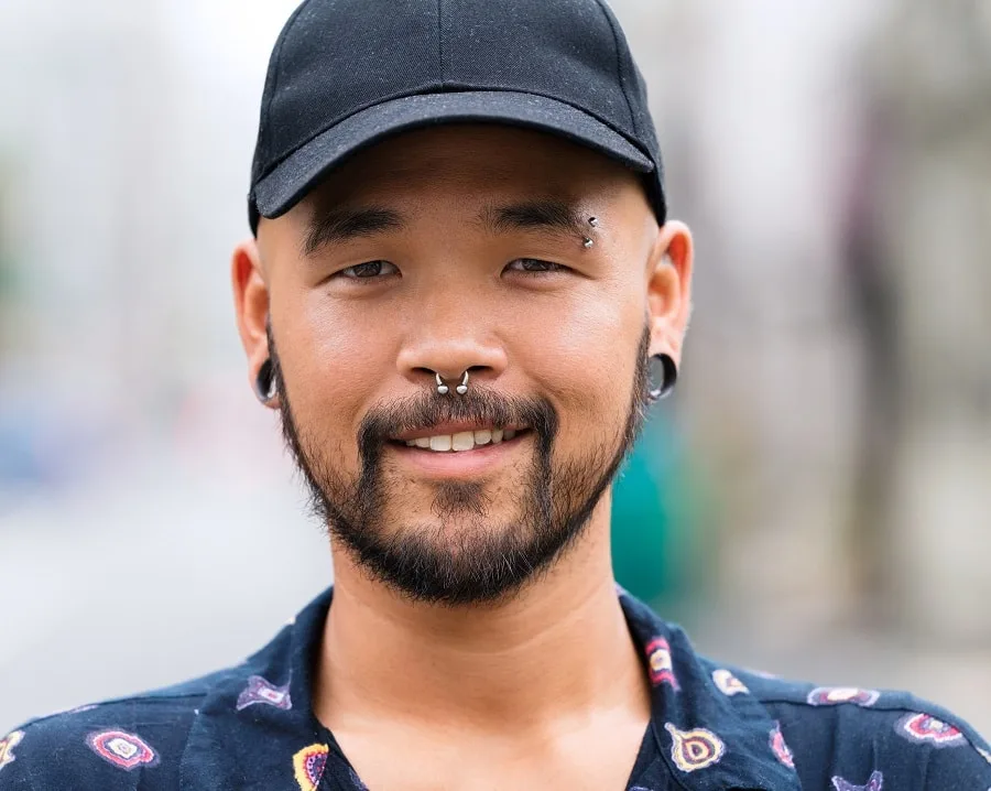 Filipino guy with boxed beard