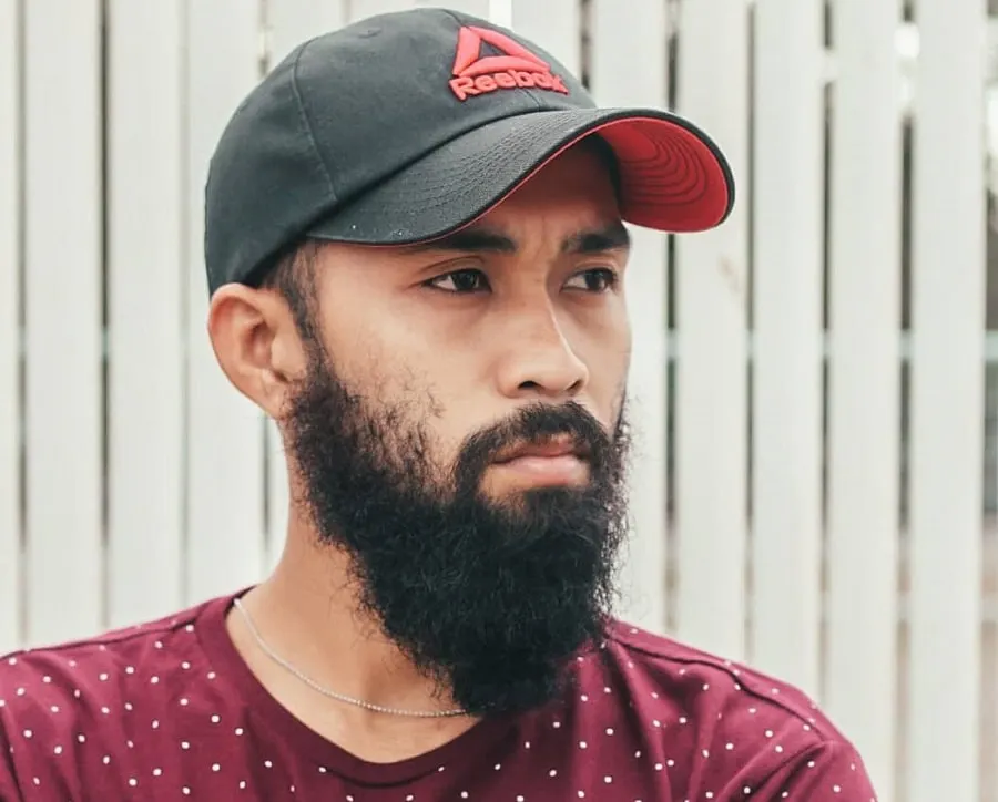 Filipino man with long beard