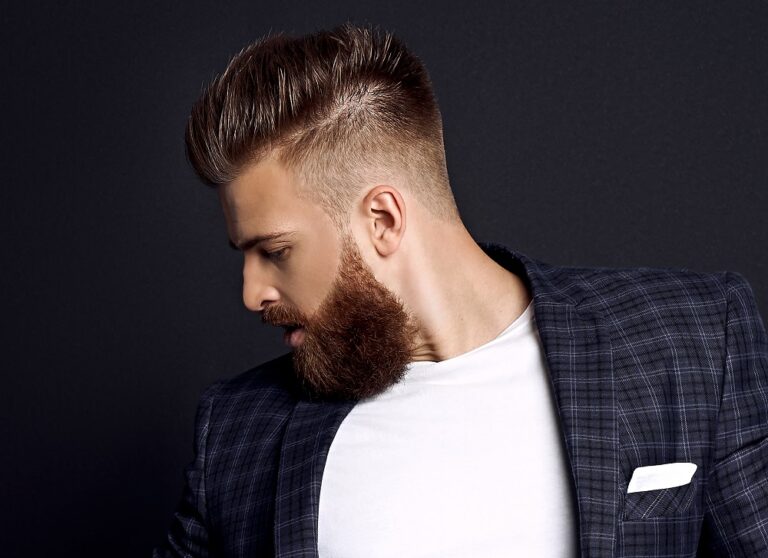 16 Comb Over Fade Haircuts and Beard Style Combo For Men