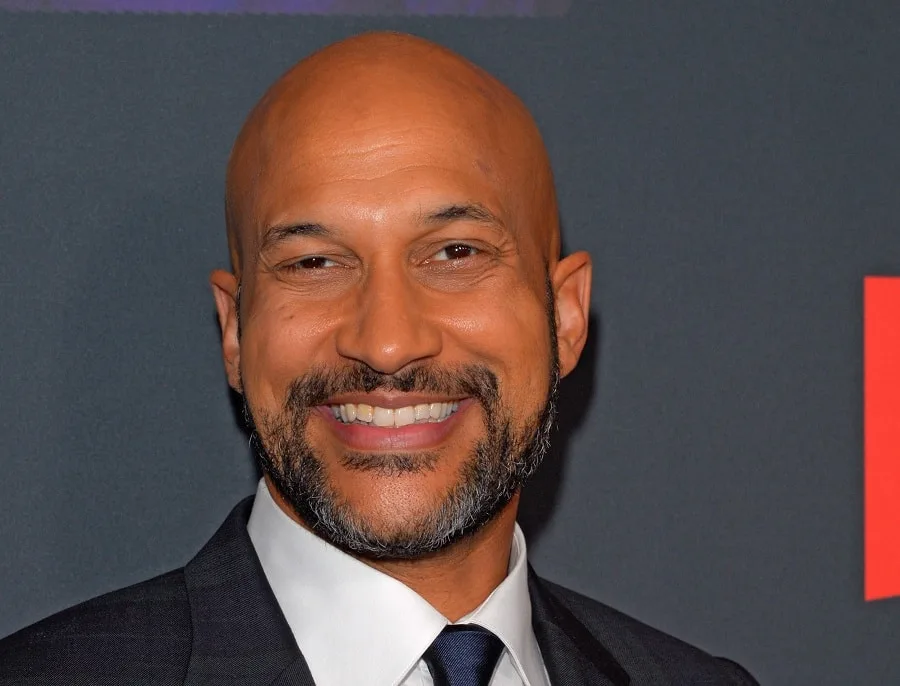 comedian Keegan-Michael Key with salt and pepper beard