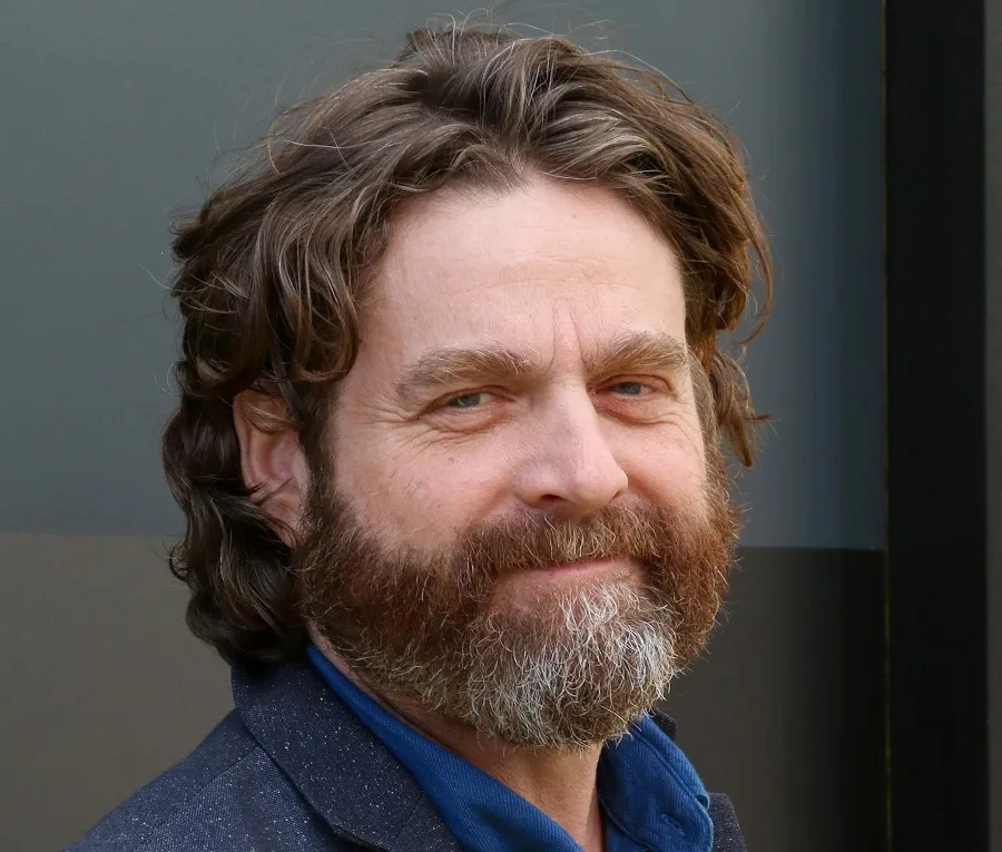 comedian Zach Galifianakis with beard