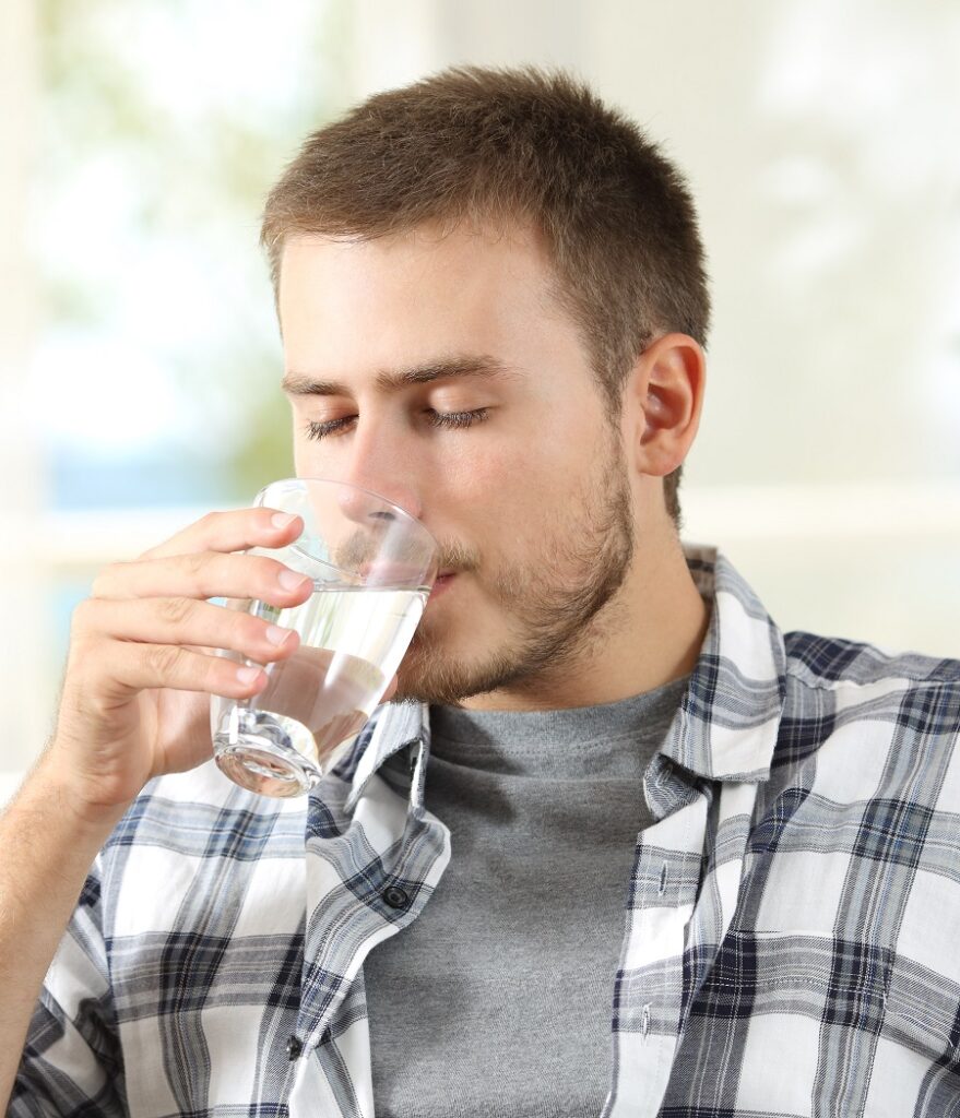 drinking sufficient water to make thin beard thick