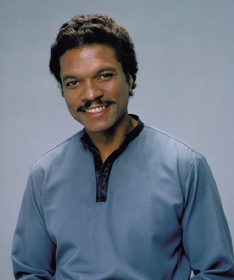famous movie character Lando Calrissian with mustache