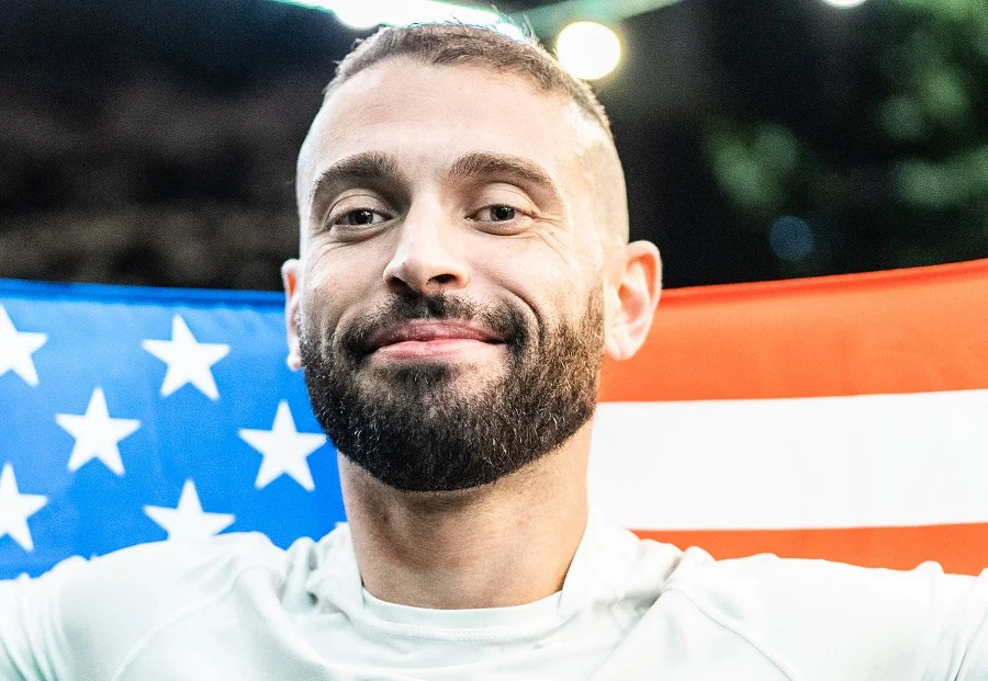 high and tight haircut with full beard