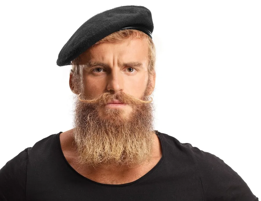 long blonde beard for small face
