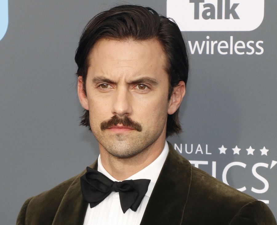 male celebrity with 70s mustache
