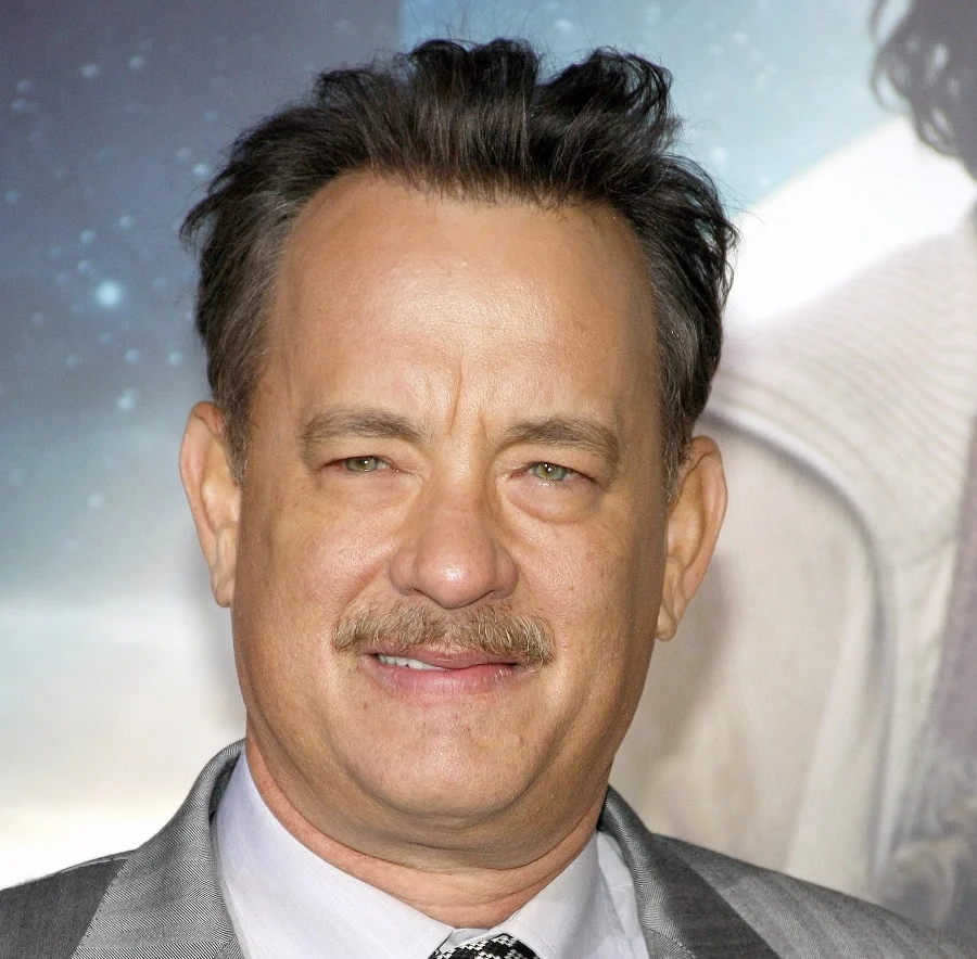 old actor Tom Hanks mustache