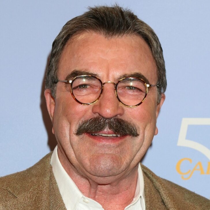old actor Tom Selleck's mustache style