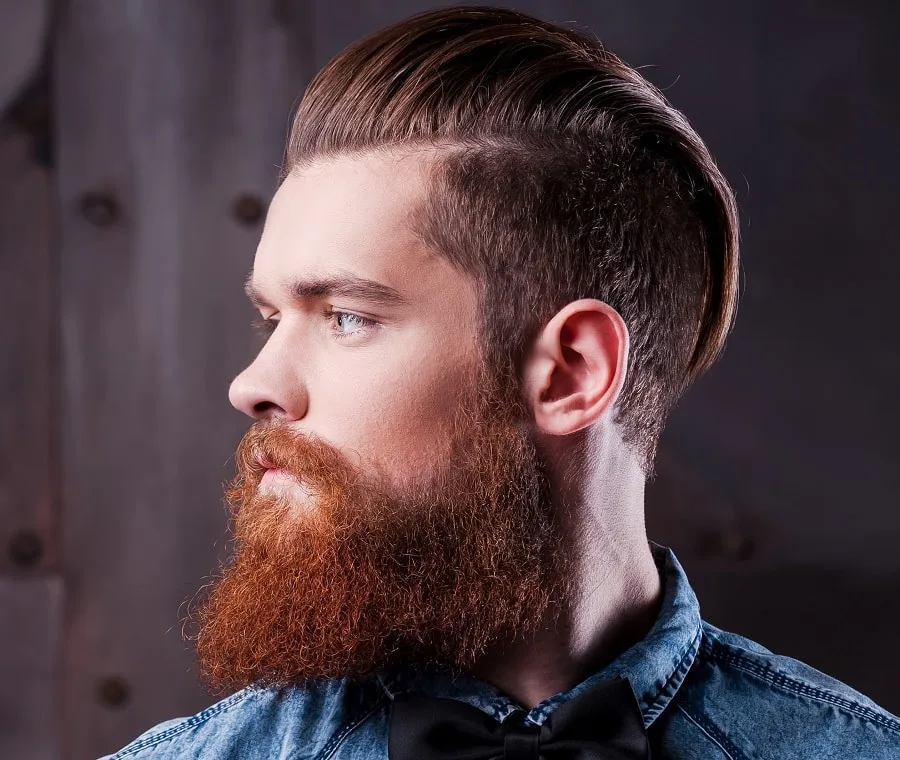red squared beard