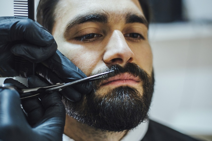 trimming split ends for faster mustache growth