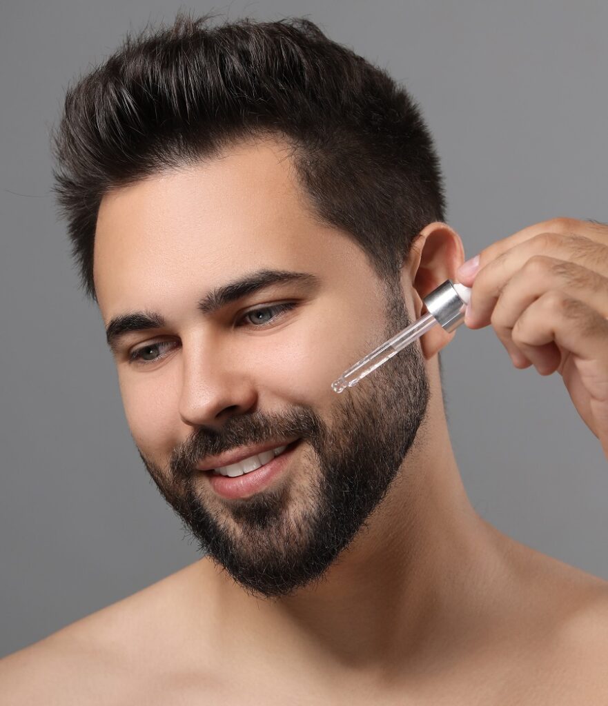 using beard oil affects Minoxidil beard gain