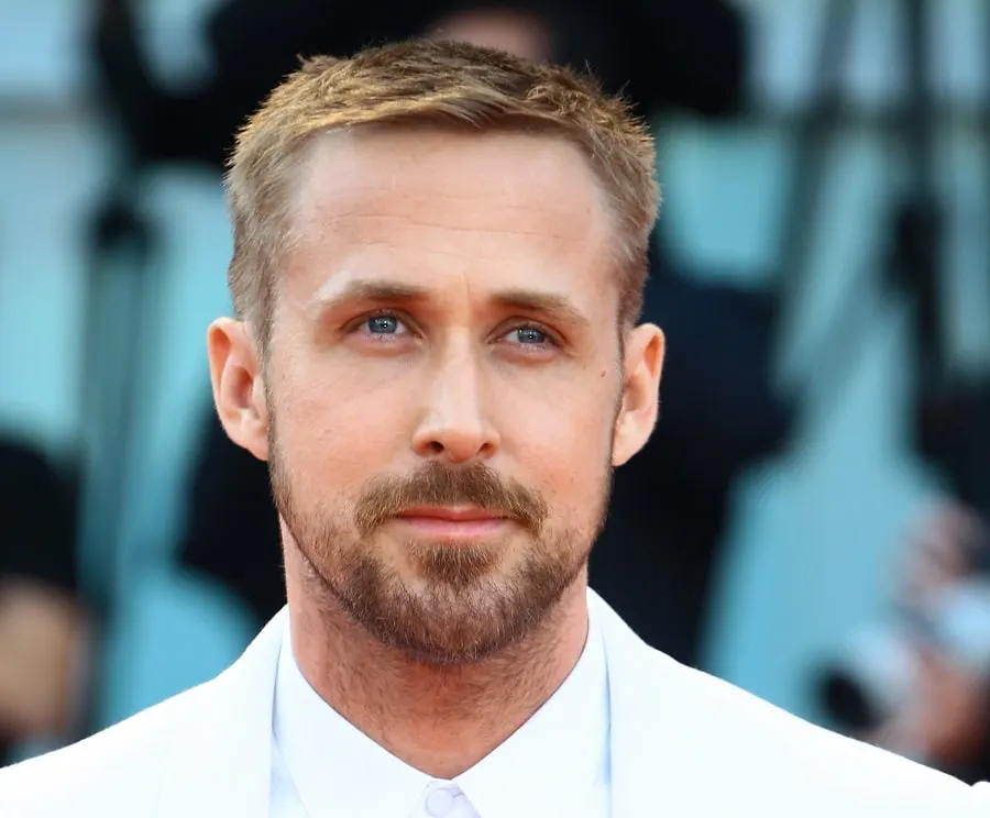 young actor Ryan Gosling mustache and beard style