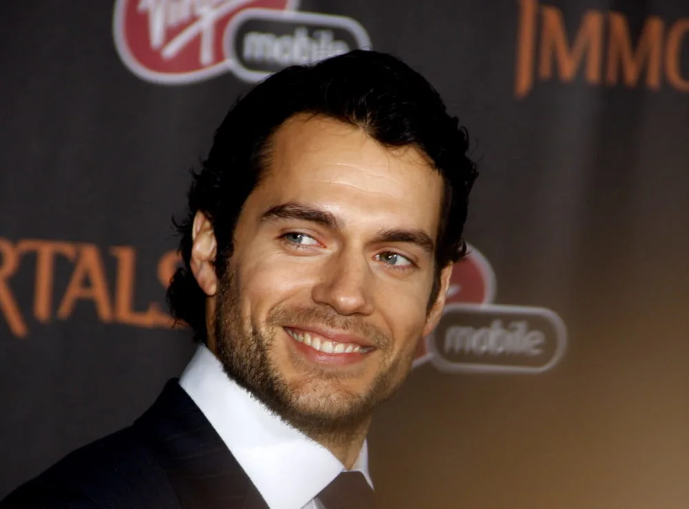 British English actor Henry Cavill with Beard