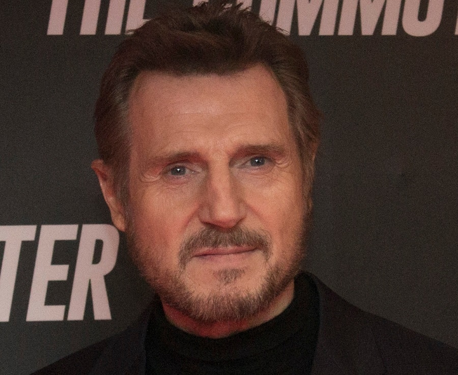 British actor Liam Neeson beard style