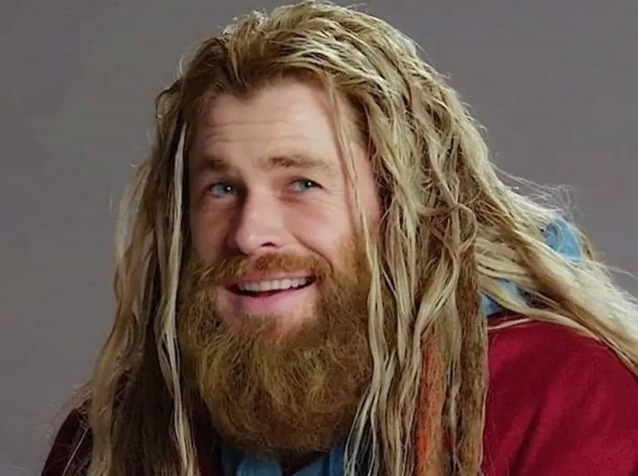 Chris Hemsworth with lumberjack beard