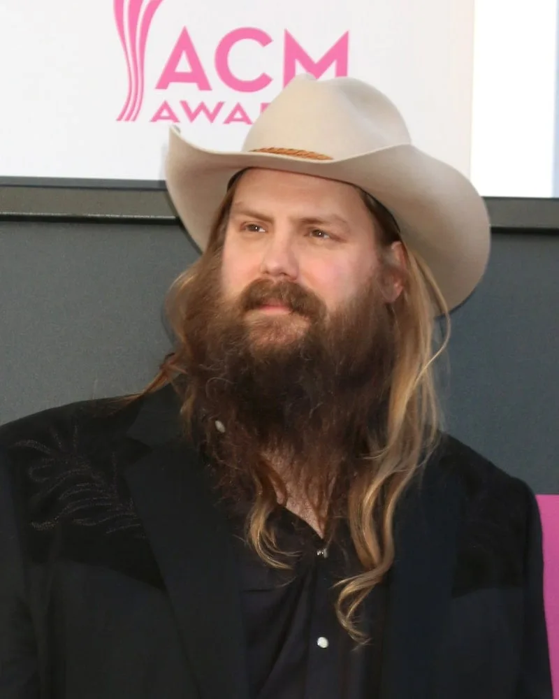Country Singer Chris Stapleton with Mustache