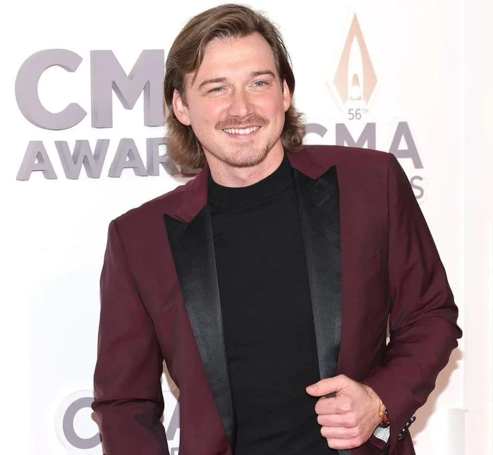 Country Singer Morgan Wallen With Blonde Hair and Beard