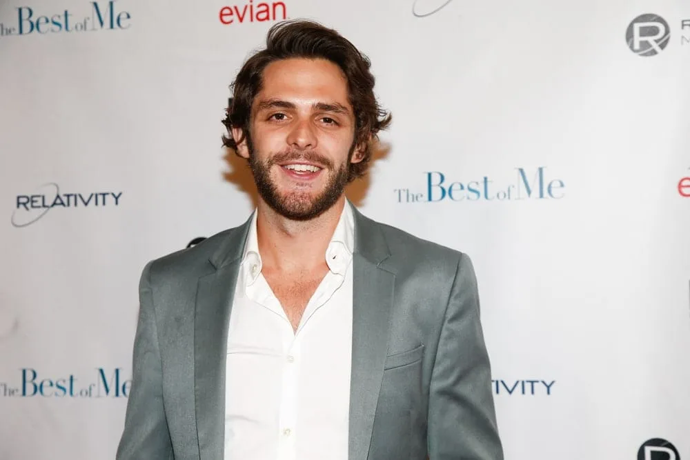 Country Singer Thomas Rhett with Long Hair and Beard