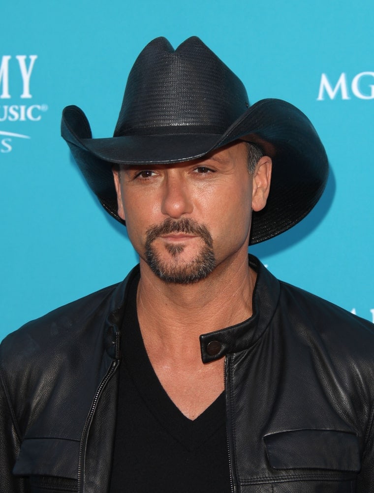 Country Singer Tim Mcgraw with Mustache