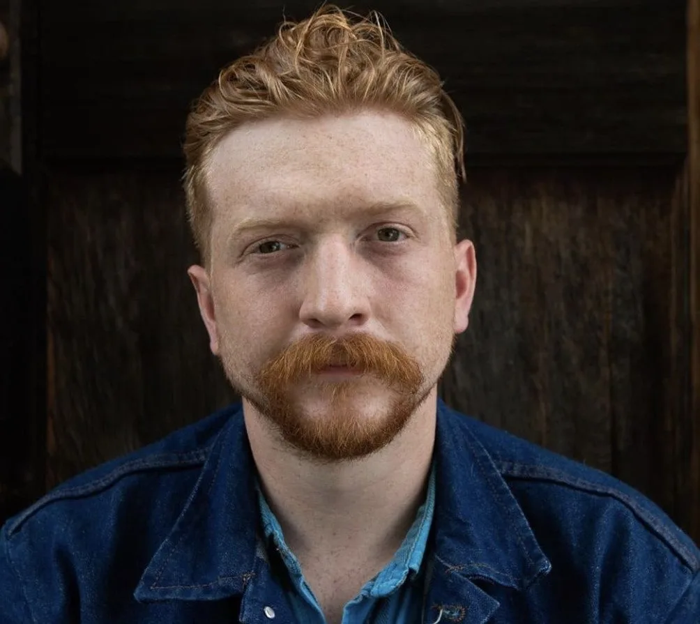 Country Singer Tyler Childers with Mustache-min