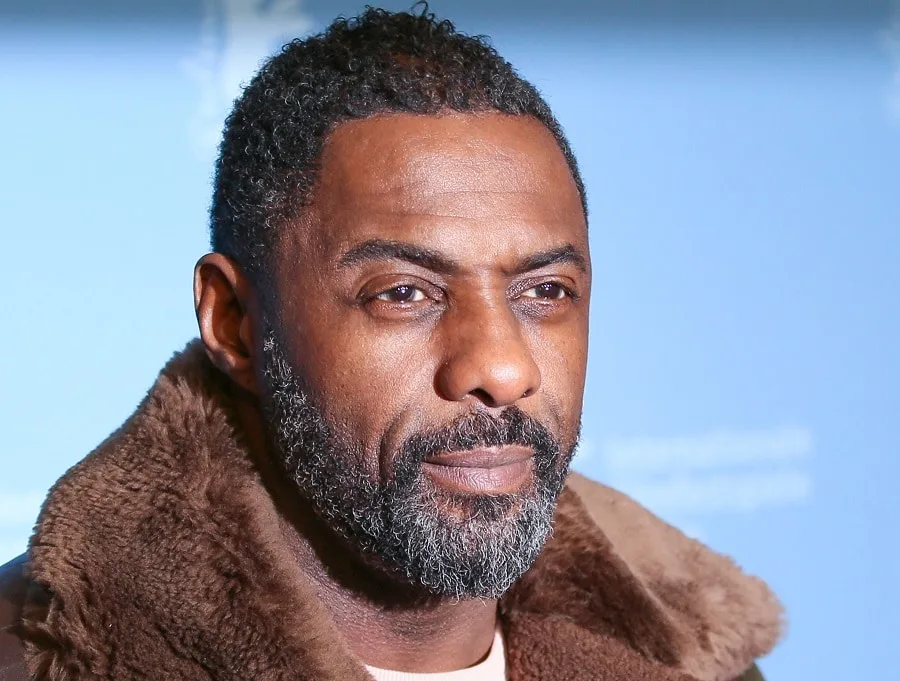 Idris Elba with V shape beard