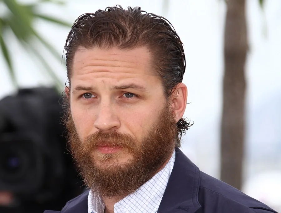 Tom Hardy with lumberjack beard