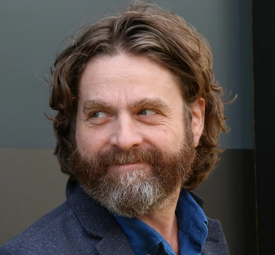 Zach Galifianakis with lumberjack beard